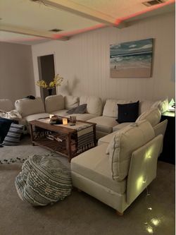 Large white Couch Set