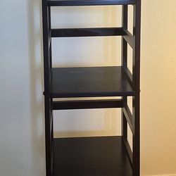 4 Shelf Wood Bookcase, Bathroom Shelf, Narrow Shelving Unit, Multifunctional Storage Rack, Corner Rack