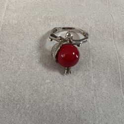 Unique Silver 925 Ring, Pomegranate 