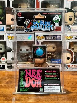 Authentic Worlds Smallest Schylling Needoh Blue Groovy Glob Squishy