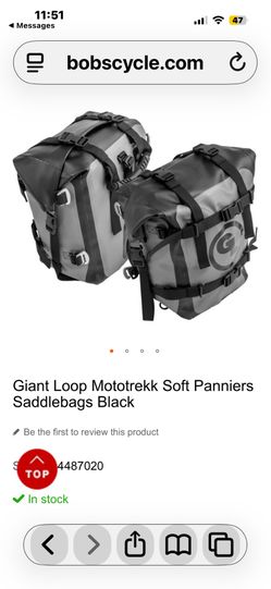 Giant loop mototrekk soft pannier