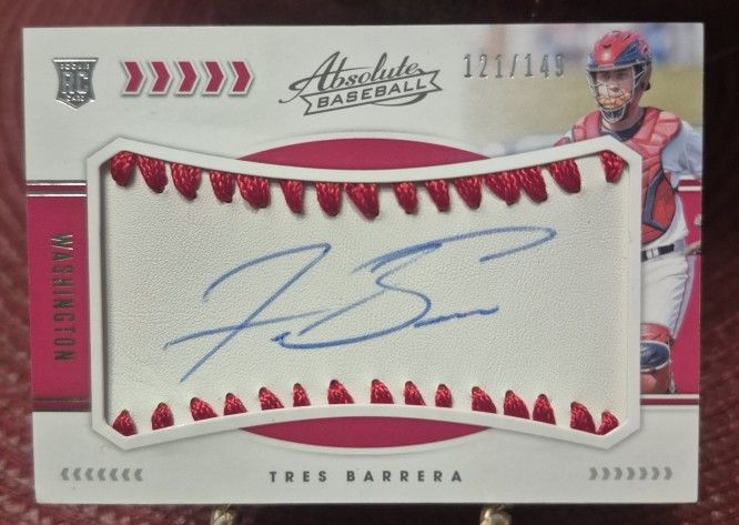 Rookie Card 2020 PanIni Absolute Baseball Auto No.155 Tres Barrera #121/149