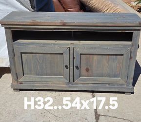 Wood TV Stand Entertainment