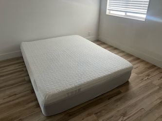 Queen bed frame, and mattress
