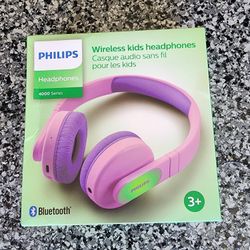 PHILIPS Kids Wireless On-Ear Headphones, Bluetooth + Cable Connection, 85dB Limit for Safer Hearing