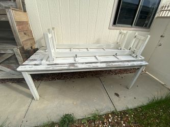 Old Barn/Cottage Style Table And Bench Seats