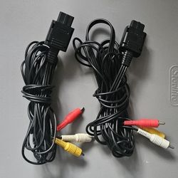 Official Nintendo Brand N64 ,gamecube, Super Nintendo Audio Video Cables