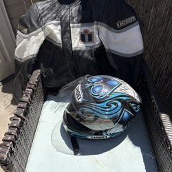 Motorcycle Jacket And Helmet