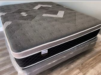 Full Oasis Thermal Comfort Europillow Top 12inch Mattress And Boxspring
