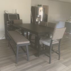Brand New Dining Room Table With Chairs And Bench