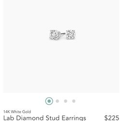 White Gold Diamond Stud Earrings