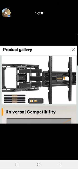 TV Wall Mount 26-74 Inch Full Motion Swivel Tilt Heavy Duty Bracket