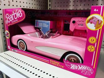 Hot Wheels RC Barbie Corvette Remote Control Car from Barbie: The Movie