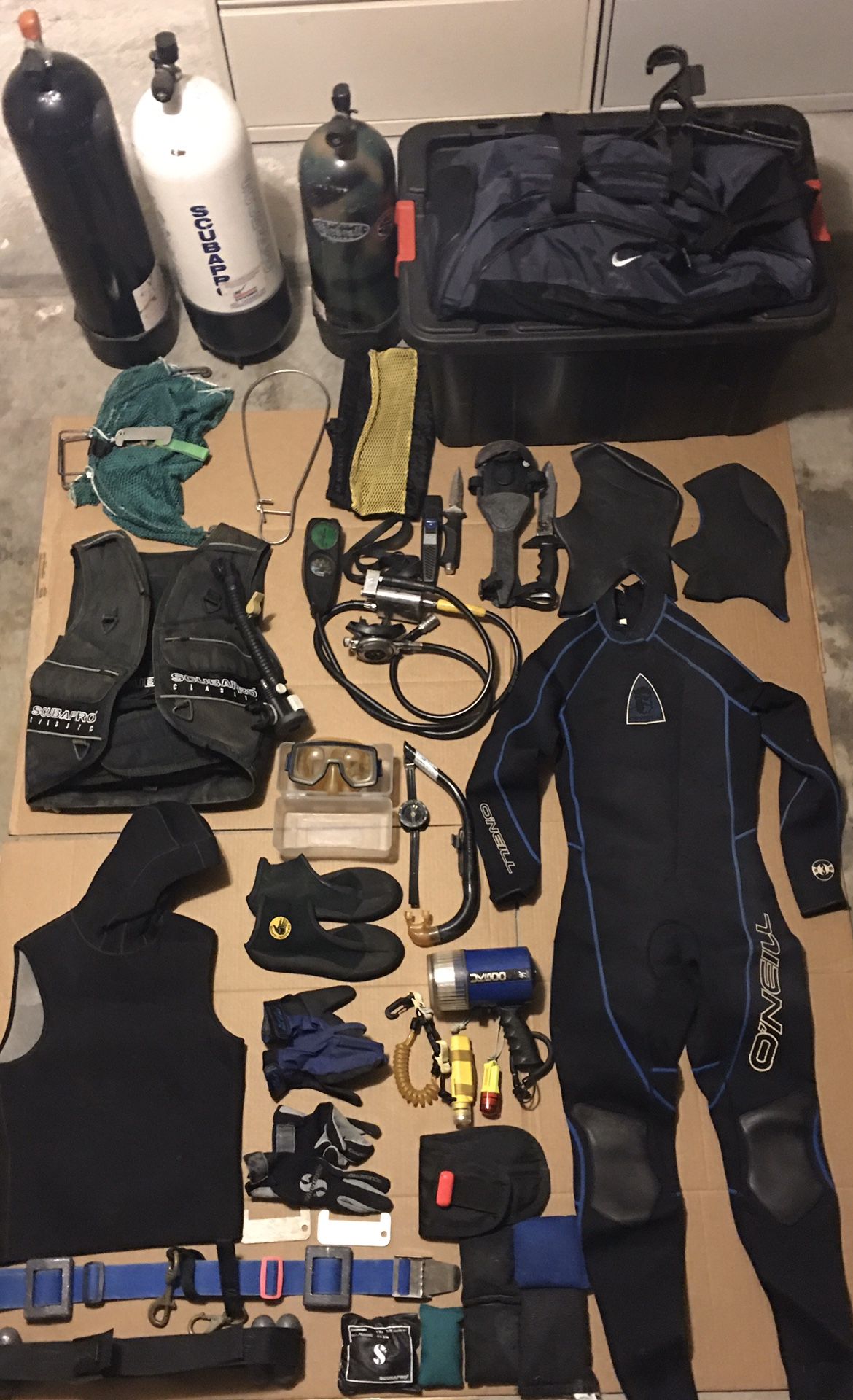 ScubaPro Scuba Diving Starter Kit: Regulator, Tanks, O’Neill Suit, Equalizer Vest