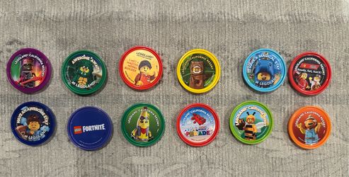 12 Legoland Pop Badges Bundle Lot