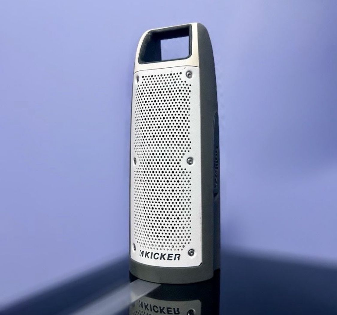 KICKER Bullfrog BF100 Bluetooth Portable Outdoor Speaker | 360° Sound Field | Waterproof Dustproof In Great Working Condition