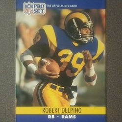 1990 Pro Set Robert Delpino Los Angeles Rams L.A. #550  Football Card Vintage Collectible Sports NFL