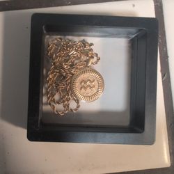 18k Gold Plated Stainless Steel Zodiac Necklace