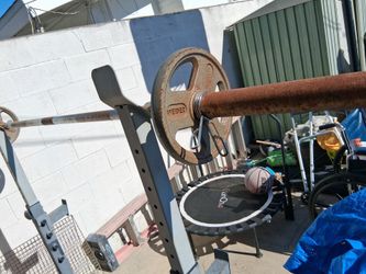 Squat rack weights included