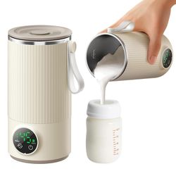 Portable Baby Bottle Warmer & Mixer Fast & Even Heating Formula to Keep Nutrients For Formula & Breastmilk Defrost Accurate Temp