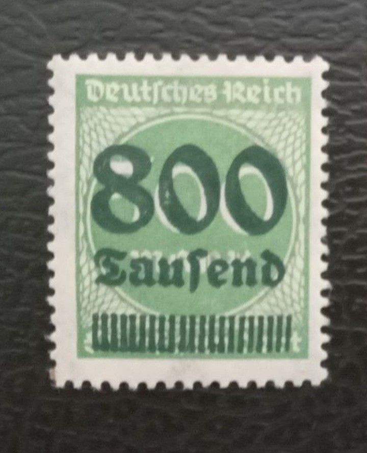 800 on 500 mark 1923 Deutsches Reich