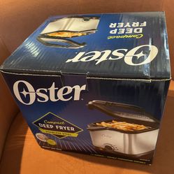  NEW!  Oster Style Compact Stainless Deep Fryer, Stainless Steel