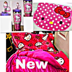 New Hello Kitty Bundle New Sleeping Bag New Large Rug An New Hello Kitty Tumbler 