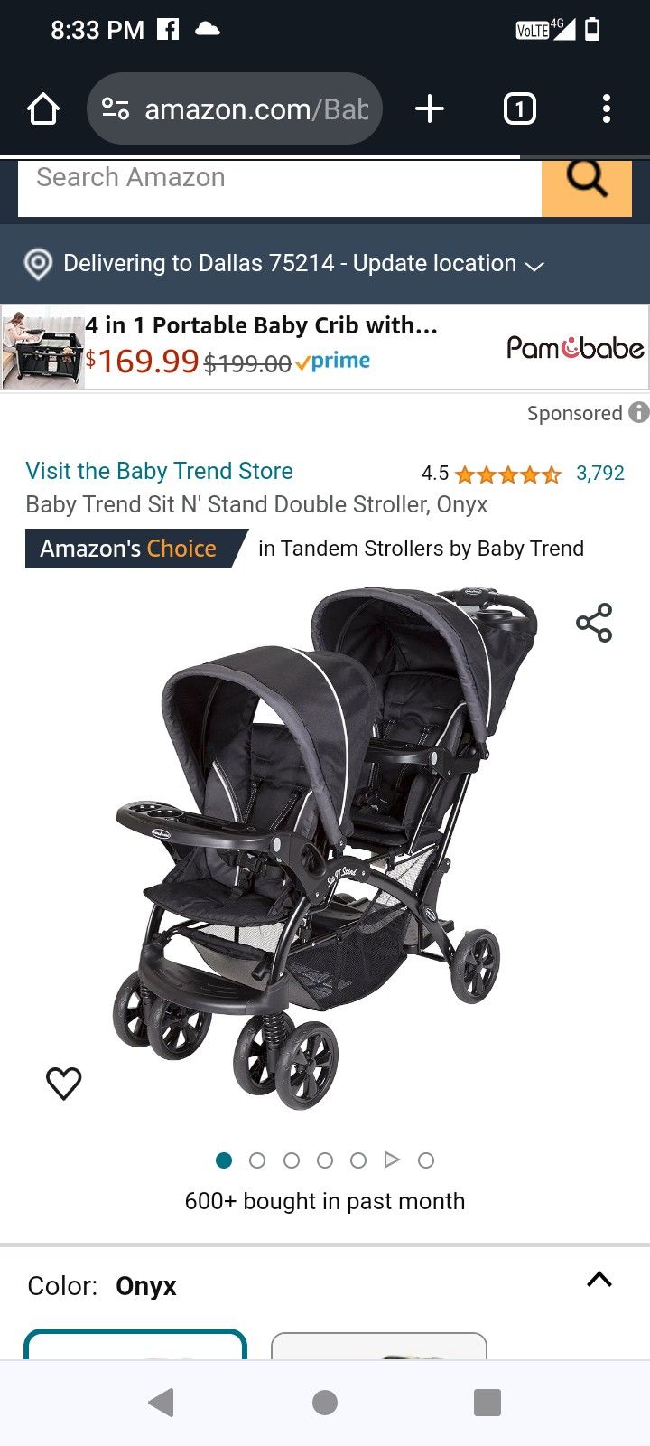 Baby Trend Double Stroller Sit Stand