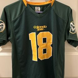 Colorado State Rams #18 CSU Football Jersey Kids Large 12/14 Fits Small Adult