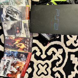PlayStation 2 and 6 Games 