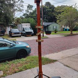 Duplex  2 Houses In One  9 Ft. Tall  Bird House 