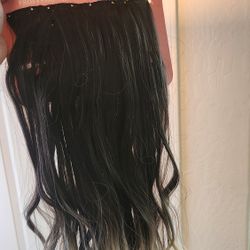 Amazon Synthetic Hair Extensions Color Dark Brown/ Blonde 19" 