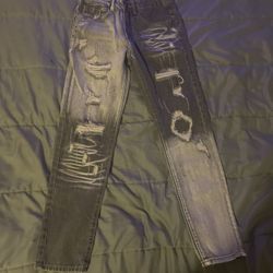 Light/Dark Grey (Colorway) Ripped Jeans