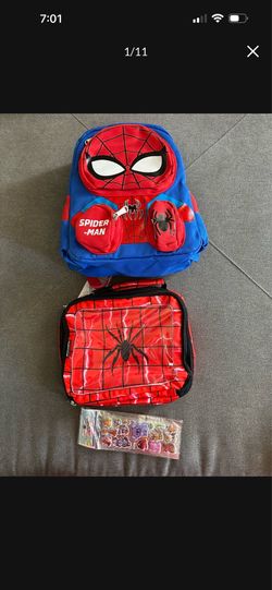 Spider-Man backpack and lunchbox new