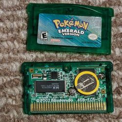 Pokémon Emerald - NTSC, 2005, GBA - New Battery - Authentic