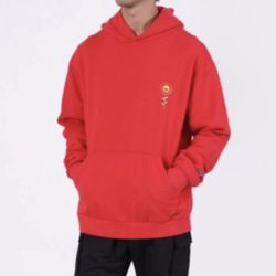 J BALVIN MORADO X TAKASHI MURAKAMI FLOWER HOODIE RED EXCLUSIVE Size Large 
