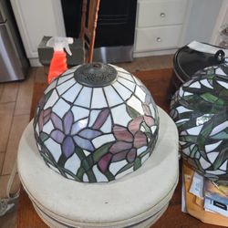 Light shade stained glass
