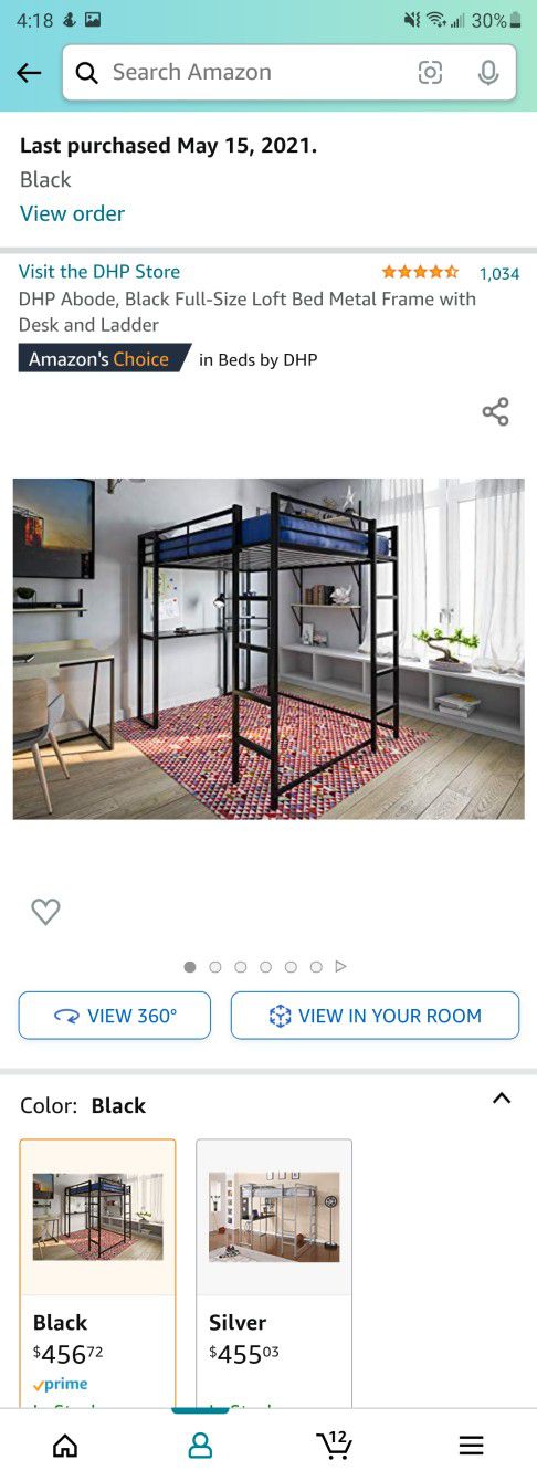 Full Sized Loft Bed -MUST GO!