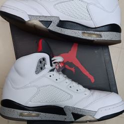 Nike Air Jordan Retro 5 White Cement