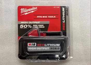 Milwaukee new 8ah Battery