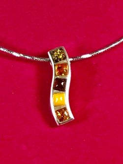 Silver .925 Amber Necklace