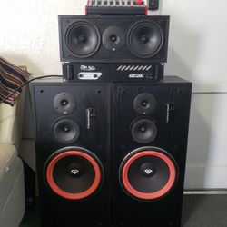Cerwin Vega Ls-12 Series Speakers+Amplifier 