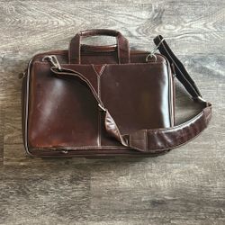 Brown Leather Messenger Bag