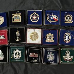 15pc TEXAS Capitol Ornament Lot