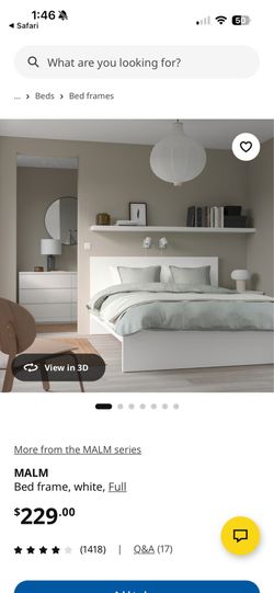 IKEA Malm FULL bed frame + mattress