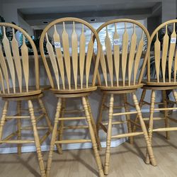 Set Of 4 Bar Stools 