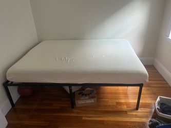 Full-sized Amazon Foam Mattress and Bedframe