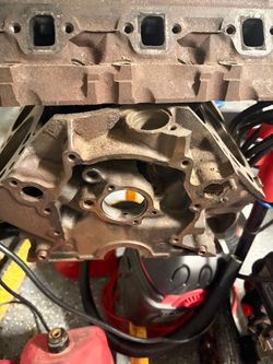 V8 Engine Block and Intake Manifold