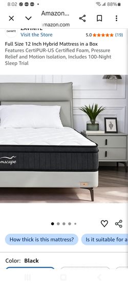 Brand New 12 inch Full Mattress still in box