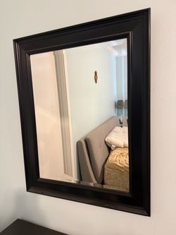 Black Framed Wall Mirror